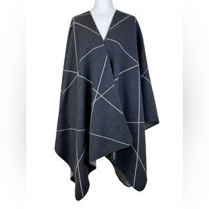 KASHA de RODIER GEOMETRIC WOOL-BLEND CAPE